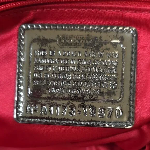 Coach Poppy Nautical Stripe Tote and Matching Wallet - Picture 13 of 16